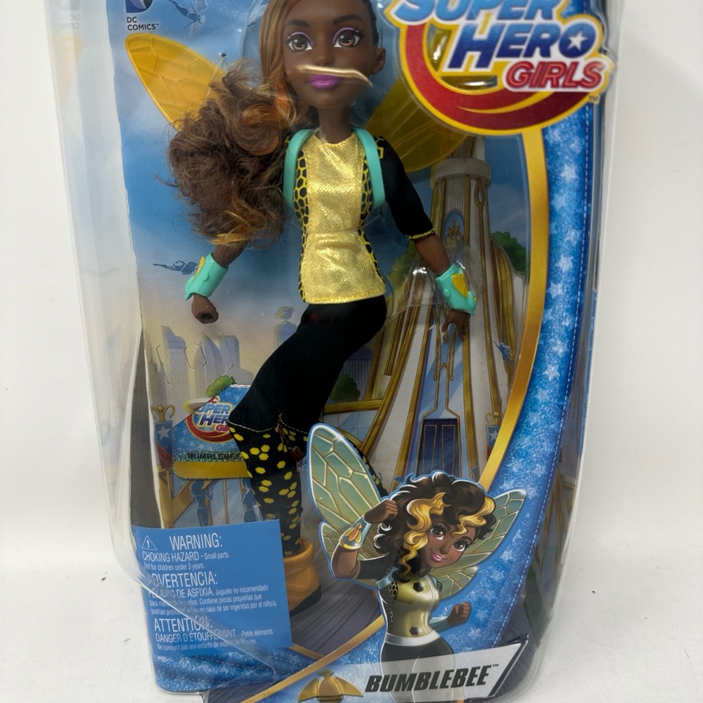 DC Super Hero Girls Bumblebee Doll in Black and Gold